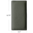 thumbnail image 5 of Grey RFID Leather Checkbook Cover with Credit Card Slots and Pen Holder, 5 of 6