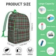 thumbnail image 5 of Minimalist Plaid Backpack with Waterproof Build and Padded Shoulder Comfort, 5 of 5