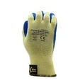 thumbnail image 2 of 12-Pack of Cordova 3050L Power-Cor 10-Gauge 100% Kevlar Shell Work Gloves, Blue Latex Palm Coating, ANSI Cut Level A3, Large, 2 of 5