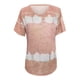 thumbnail image 4 of Tops Para Mujer Elegante Casual Tallas Grandes Blusas Camisas Estampado de Moda Camiseta de Manga Corta Cuello Redondo Odeerbi ODB154843, 4 of 5