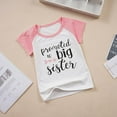 thumbnail image 5 of Kids Girls T-shirt - Promoted to Big Sister - Summer Cotton Short Sleeve Tops, 5 of 6