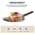 thumbnail image 5 of 51510 Crepe, Ceramic, Nonstick, 10 inch, Bakelite Handle, Tawa pan, Griddle, Pancake Maker, Skillet, Omelette, Tortilla, Roti, Naan, Dosa, 10", Berry Blue, 5 of 8