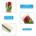 thumbnail image 3 of Uxcell 150 Pack Flower Wrapping Bag, Pink Floral Packing Sleeves Gold Edge 17.7"x4.7"x1.6", 3 of 6