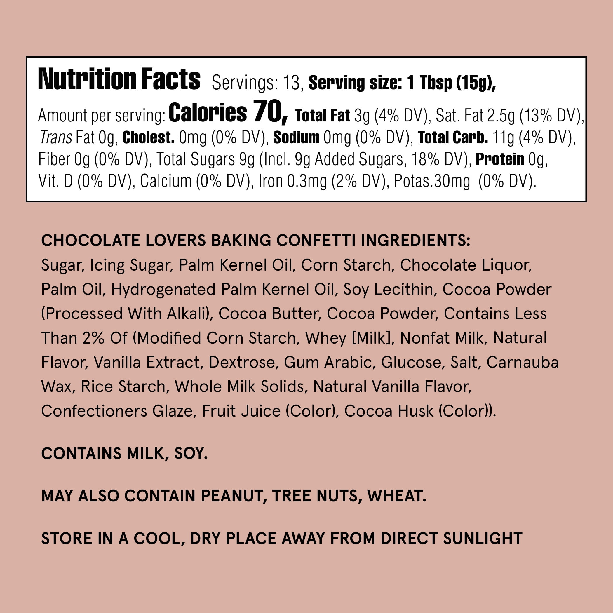 Fancy Sprinkles Chocolate Lovers Baking Confetti with Sprinkles and Chocolate Pieces, 7 oz Bag