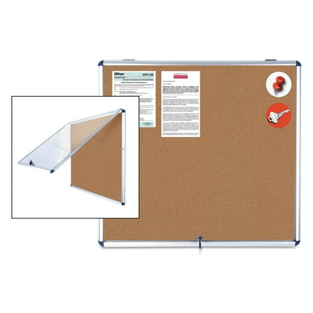 Mastervision Enclosed Bulletin Board,38" W,47" H VT380101150