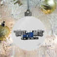 thumbnail image 6 of Street Metal Semi Tractor Trailer Truck Cab Acrylic Christmas Tree Holiday Ornament, 6 of 8