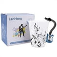 thumbnail image 4 of LanHong 13.5 Ounce Guitar Mug Music Note Coffee Mug Ceramic Guitar Music Cup Mug Gifts for Guitar Players Musicians(Blue), 4 of 7