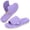 Soft Purple, variant on HomeTop Women's Corduroy Open-toe Slippers with Adjustable Closure Light Gray,7-8 US