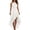 White, variant on Iyufng Summer Dresses for Women 2026 Women's Halter Sleeveless Asymmetrical Ruffled Hem Casual Maxi Dress