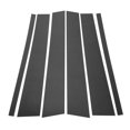 thumbnail image 1 of 6 Piezas de Moldura de Ventana del Pilar de la Puerta para Land Rover Freelander 2 2006-2015 Patrón de Fibra de Carbono Negro Exterior Sticker Antirrayones Cubierta de Pilares, 1 of 1