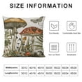 thumbnail image 6 of JRXY Lumbar Throw Pillow Cover Decorative Bedroom Living Room Cute Forest Witch Magic Mushroom Forager Fern Cushion Case for Bed Sofa Couch,Set of 2 White, 6 of 6