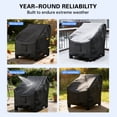 thumbnail image 7 of BLEJOY Outdoor Chair Covers Waterproof, 420D Heavy Duty Patio Furniture Covers, Wind-Resistant All-Weather Lawn Chair Covers for Lounge Deep Seat ( 29" W x 30" D x 36" H), Black, 2 Pack, 7 of 7