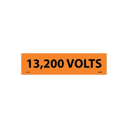UPC: 0887481060231 | National Marker Electrical Markers; 13 200 Volts 2.25X9 Adhesive Vinyl 25/Pk JL2038O