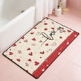 thumbnail image 4 of Valentine Imitation Coconut Fiber Doormat Red Pink Love Heart Welcome Floor Mat Non-Slip Entrance Door Rugs for Indoor Outdoor Home Bathroom Decor 16*24in M, 4 of 8