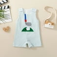 thumbnail image 2 of Gvdentm Girl ClothesToddler Western Baby Boy Clothes Horse Riding Embroidery Smocked Jumpsuit Sleeveless Romper Spring Summer Clothes 12-18 Months, 2 of 9