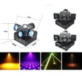 thumbnail image 3 of New Stage Lighting DJ Equipment 4-Arms Full Color LED Moving Head Light for Club Disco Bar, 3 of 8