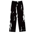 thumbnail image 6 of Lmnyox Women's Pajamas 2 Piece Sleepwear Set Print Long Sleeve Button Down Shirt and Pajama Pants Soft Lounge Set, 6 of 7