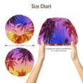 thumbnail image 5 of Kdxio Palm Trees at Sunset Pattern Satin Bonnet Silk Bonnet Hair Bonnet for Sleeping Hair Bonnets for Women Curly Natural Hair, 5 of 6