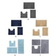 thumbnail image 5 of Alfombrillas Supersuaves Yuarrent para Baño de Poliéster Antideslizantes Juegos de Accesorios Gris Claro, 5 of 6