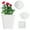 White, variant on Epotoor 11.81" x 12.13" x 8.27" Square Black Plant Pot (10 Count)