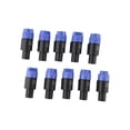 thumbnail image 4 of Adapter Connector 4 Pin 69X30X26Mm Abs Shell Accessories Blue/Red Male Audio Speakon Ohm Plug Replace Practical, 4 of 8