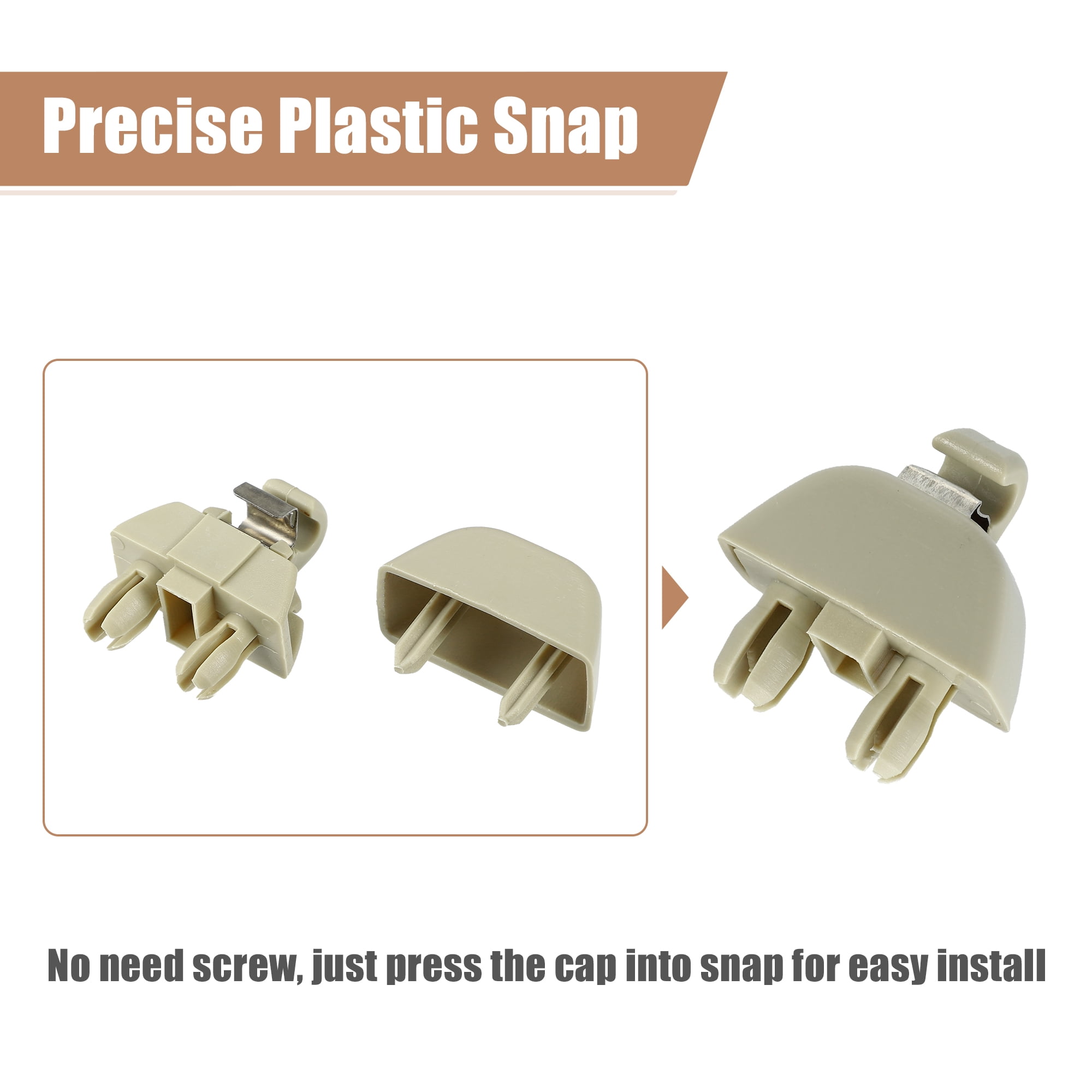 Unique Bargains 2pcs Sun Visor Support Clip Retainer for Audi A6 A7 A8 Beige