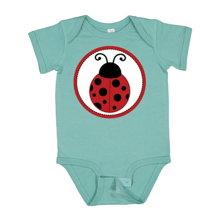 

Inktastic Ladybug Circle Gift Baby Boy or Baby Girl Bodysuit