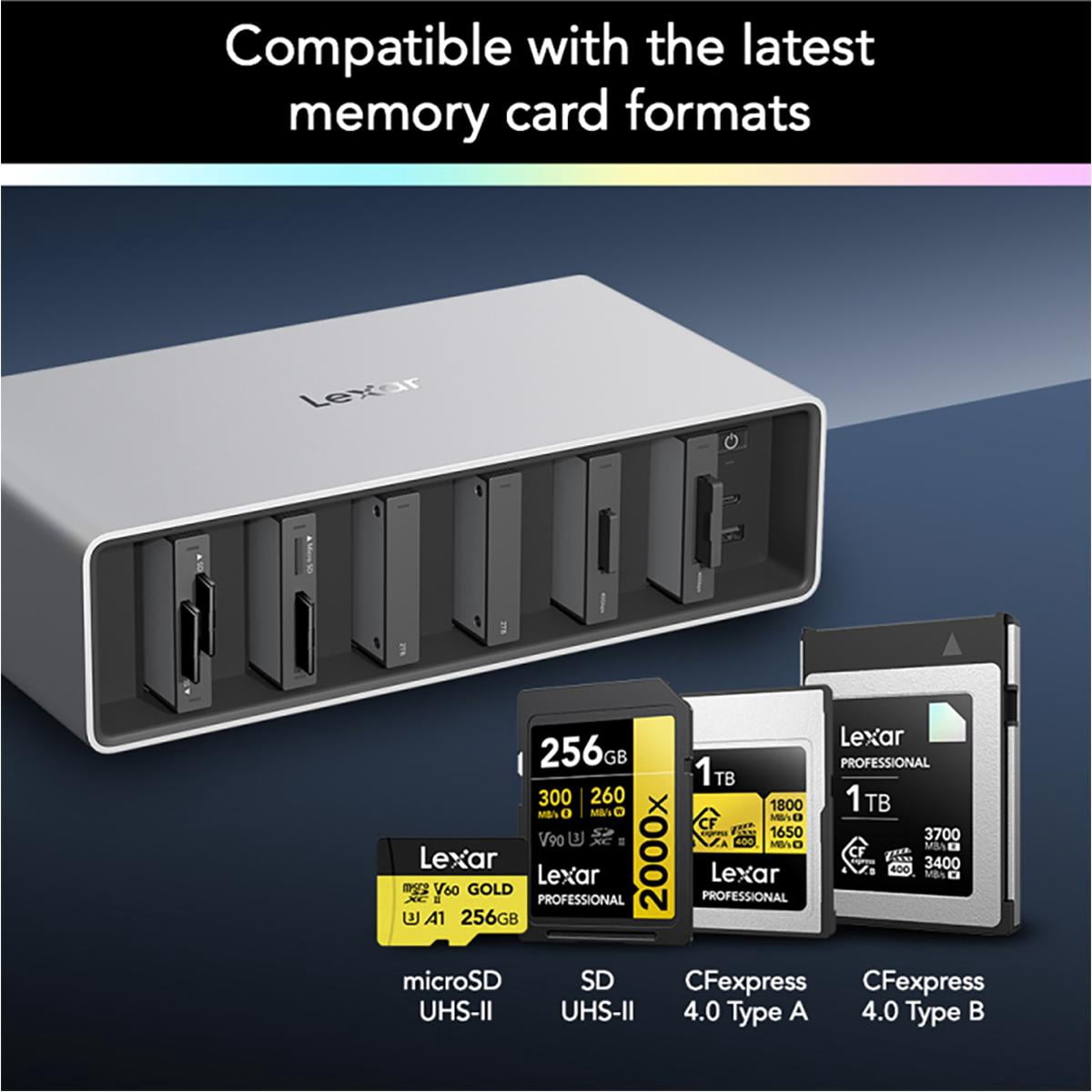 Lexar WF800 Professional Workflow All-in-One 6-Bay Docking Station