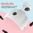thumbnail image 3 of Labymos 36W Smart Nail Lamp Dryer with 3 Timer Settings 15pcs LED Light Beads LED Nail Dryer Curing Lamps Double Light Source USB Powered Fingernail & Toenail Curing Tool, 3 of 7