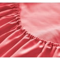 thumbnail image 2 of the Season Essentials Wrinkle Free Sheet Sets with Deep Pockets &amp; Stain Resistant, 1800 Thread Count Bamboo Based, Coral, California King, 2 of 5