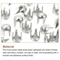 thumbnail image 4 of 100Pack 2mm Silver Round Dome Studs Metal Claw Beads Nailhead for Leather Craft Clothes Belt Bag Shoes, 4 of 6