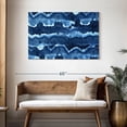 thumbnail image 3 of Elephant Stock Blue Abstract Tie Dye Wall Art - Horizontal Canvas Wall Art - Living Room Wall Decor - Abstract Canvas - Blue And White Decor - 45" x 30", 3 of 8
