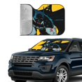 thumbnail image 4 of Batman Windshield Sun Shade Foldable Car Front Window Sunshade For Car Suv Trucks Vans - Best Heat Shield Blocker Visor Cover Blocks Uv Rays And Keeps Your Vehicle Cool-Small, 4 of 5