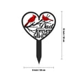thumbnail image 2 of Metal Grave Stake Dad Memorial Heart Yard Decorations Outdoor Lawn and Garden Outdoor Yard Decor, 2 of 3