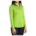 thumbnail image 4 of Womens PosiCharge Competitor 1/4-Zip Lightweight Polyester Pullover Lime Shock Large, 4 of 8