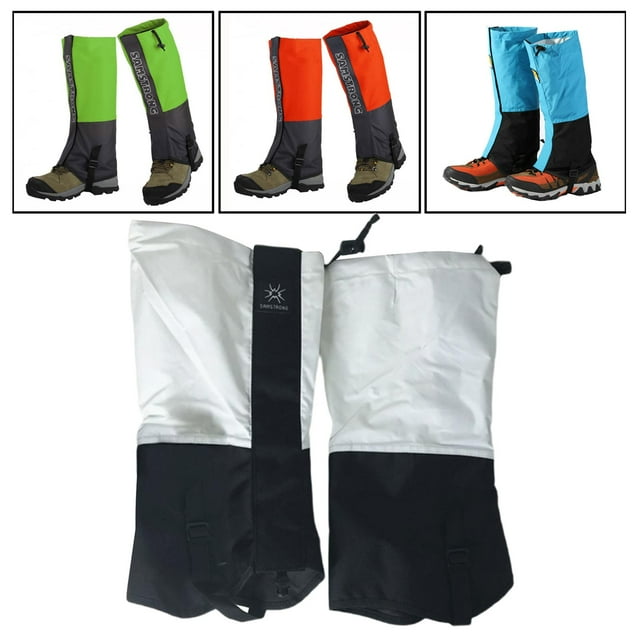 Randonnée Camping Extérieur Course Marche Sac à Dos Femmes Hommes Protège-Jambes Couvre-Bottes Neige Respirant Léger Imperméable - Blanc