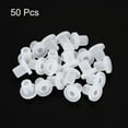 thumbnail image 3 of 50Pcs T Shape Rubber Grommet Mount Dia 4.5mm ID 2mm H 6.5mm Transparent Seal Protection Cable Grommets Cable Pipe, 3 of 5