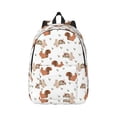 thumbnail image 2 of Rocae Rabbit And Squirrel for Durable Canvas Backpack Leisure Large Bag Travel Rucksack Multi-function Backpack Small, 2 of 8