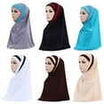 thumbnail image 2 of Dress Choice Women Hijab Cap Lightweight Soft Solid Color Hijab Shawls and Wraps Muslim Stretch Long Head Scarf Wrap for Women Girl, 2 of 7