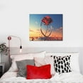 thumbnail image 4 of Fuzoiu Sunset Rose Elegance Print Canvas Wall Art for Bathrooms,Wall Decor for Bedroom,Framed Artwork for Wall,Modern Wall Decorations Prints Picture for Kitchen Home, 4 of 6