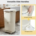 thumbnail image 6 of Costway 10 Gallon Kitchen Trash Can with Lid, 2 Removable Buckets, Step Pedal & Wheels, 6 of 10
