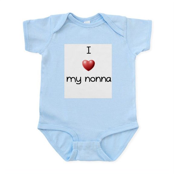 CafePress - I Love My Nonna Infant Bodysuit - Baby Light Bodysuit, Size Newborn - 24 Months