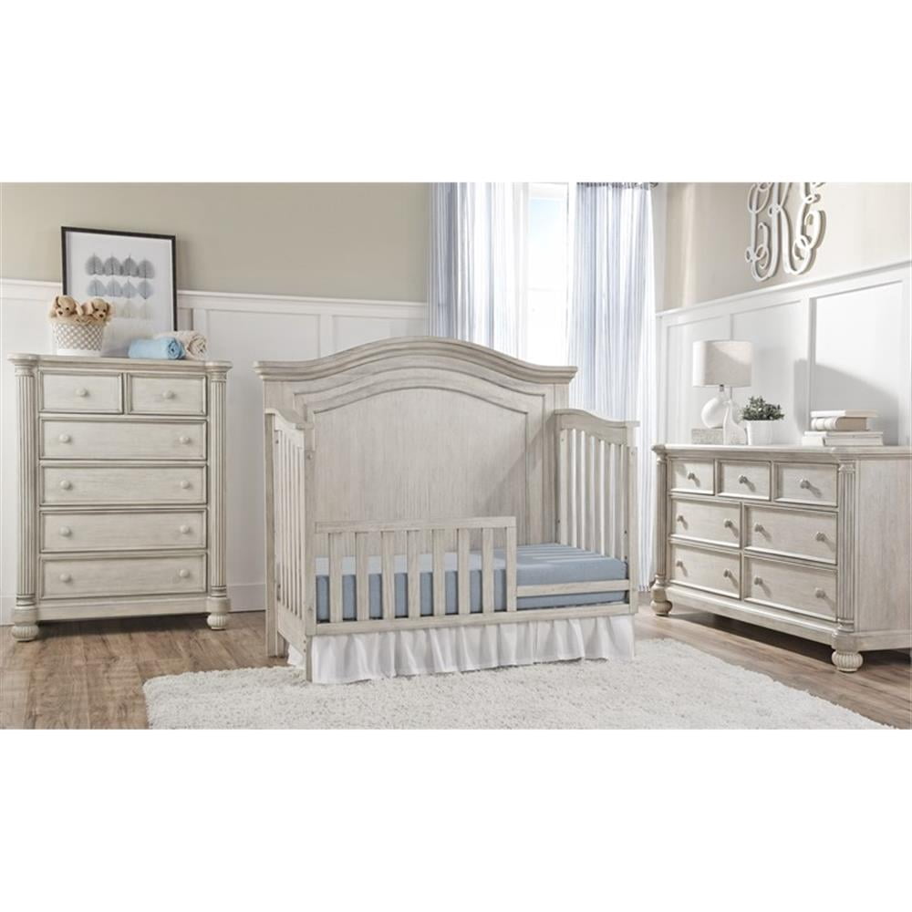 Kingsley Charleston Wood Toddler Guard Rail in Weathered White