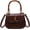 Crocodiling Coffee Plus Size, variant on Women Handbag Tote Bag Bamboo Handle Fashion Satchel Elegant Crossbody Purse Artificial Leather Evening bag Gift