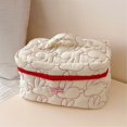 thumbnail image 4 of Toiletry Pouch Water-resistant Portable Lady Makeup Pouch with Zipper Handle Design Cosmetic Bag, 4 of 8