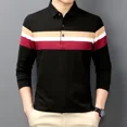 thumbnail image 5 of Polos de otoño coreanos para hombre, jersey de rayas de manga larga, moda Harajuku, talla elegante, tendencias S 2024, sudaderas divertidas XL para hombre, 5 of 5