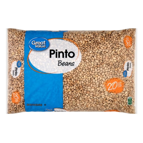 Great Value Pinto Beans, 20 lb