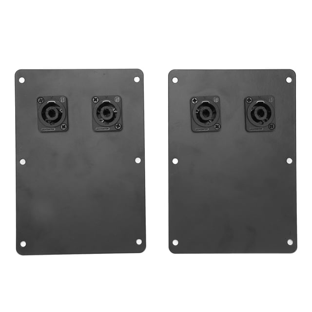 Placa de conector para gabinete de altavoz, 2 uds., doble cañón, tablero de cableado de Audio de escenario de 6 a 18 pulgadas
