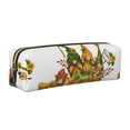 thumbnail image 1 of Disketp Thanksgiving Truck Estuche de Lápices de Cuero con Cierre, Estuche Compacto para Papelería, Bolígrafos y Accesorios Pequeños, 1 of 7