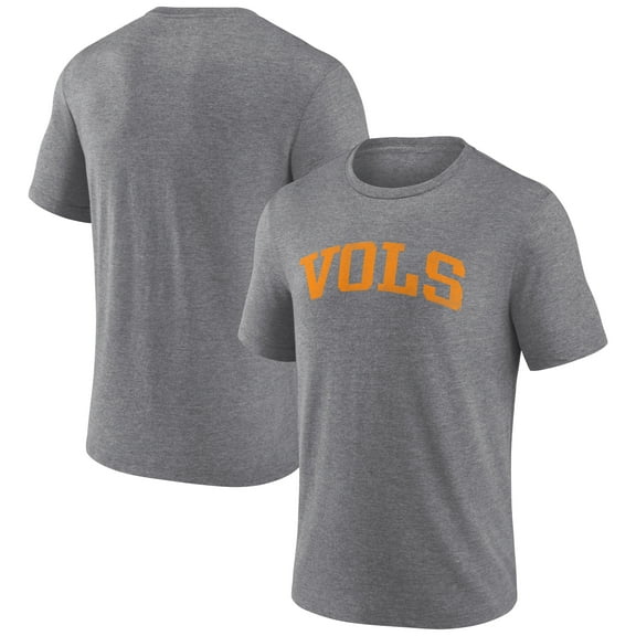 Men's Heather Gray Tennessee Volunteers Arch Battle Cry Tri-Blend T-Shirt
